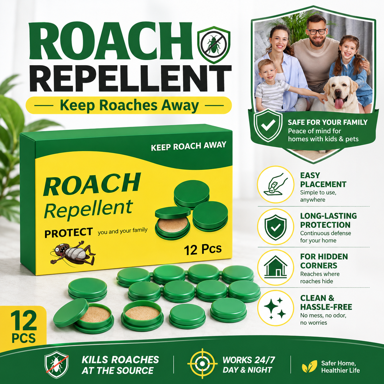 Cockroach Killer Gel 12 Pcs (BOGO)
