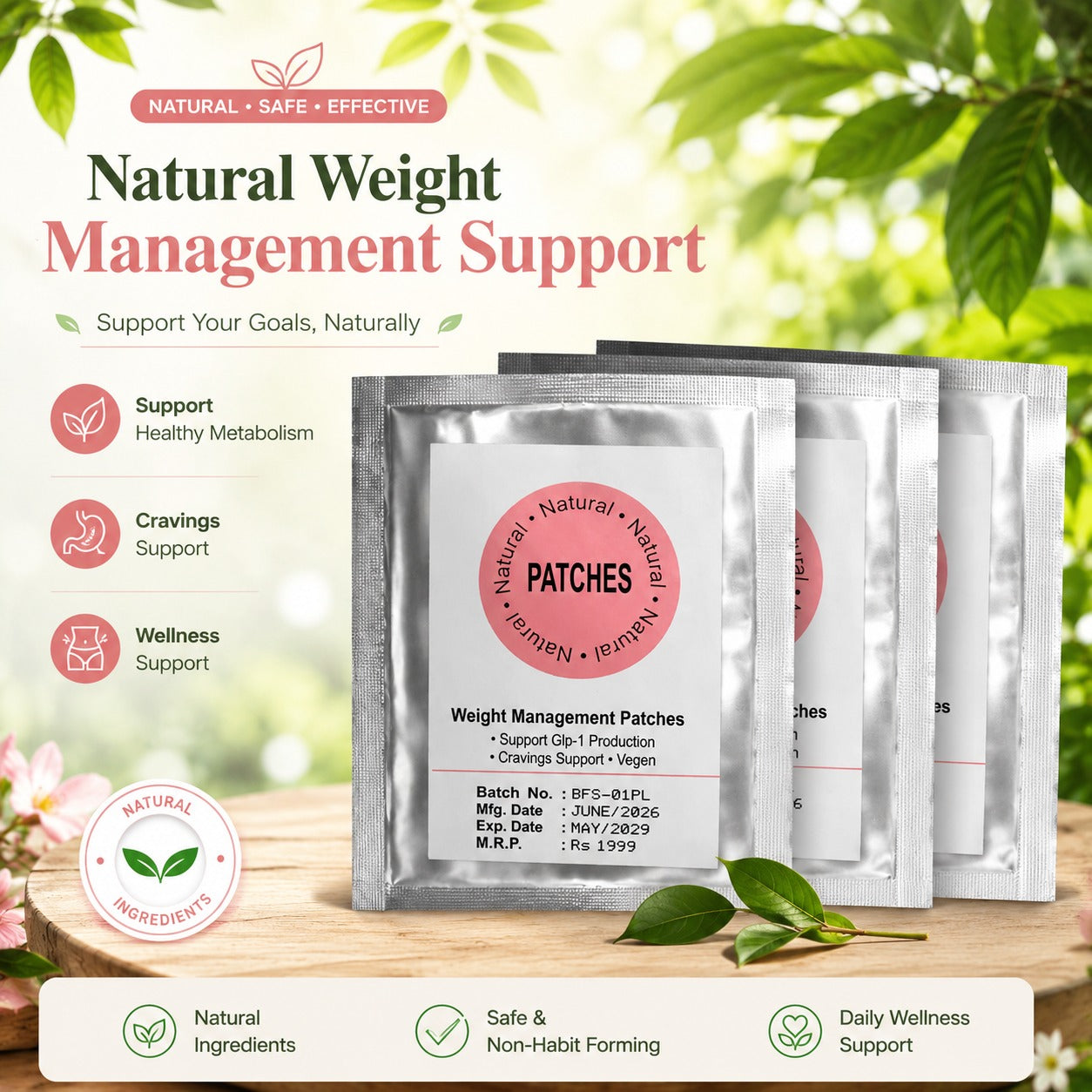 Weight Management Patches – Natural Wellness Support