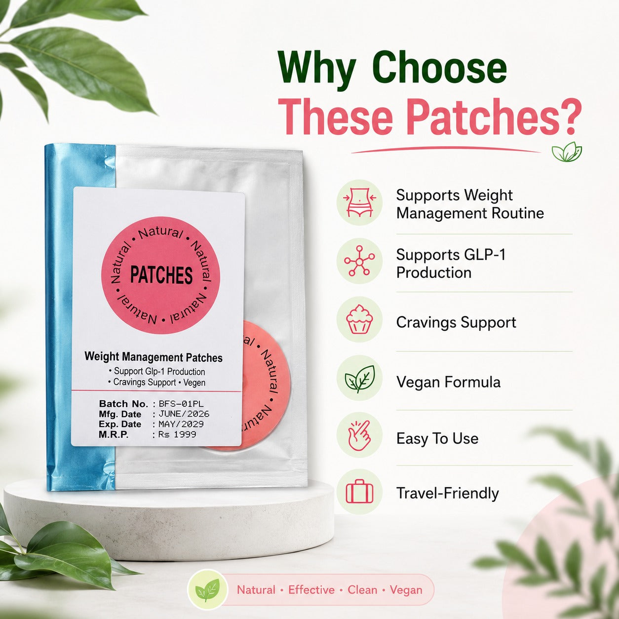 Weight Management Patches – Natural Wellness Support