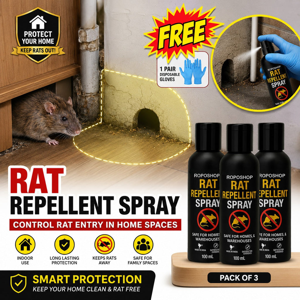 RopoShop Rat Repellent Spray – Natural Rodent Protection Spray (Pack of 3 x 100ml)